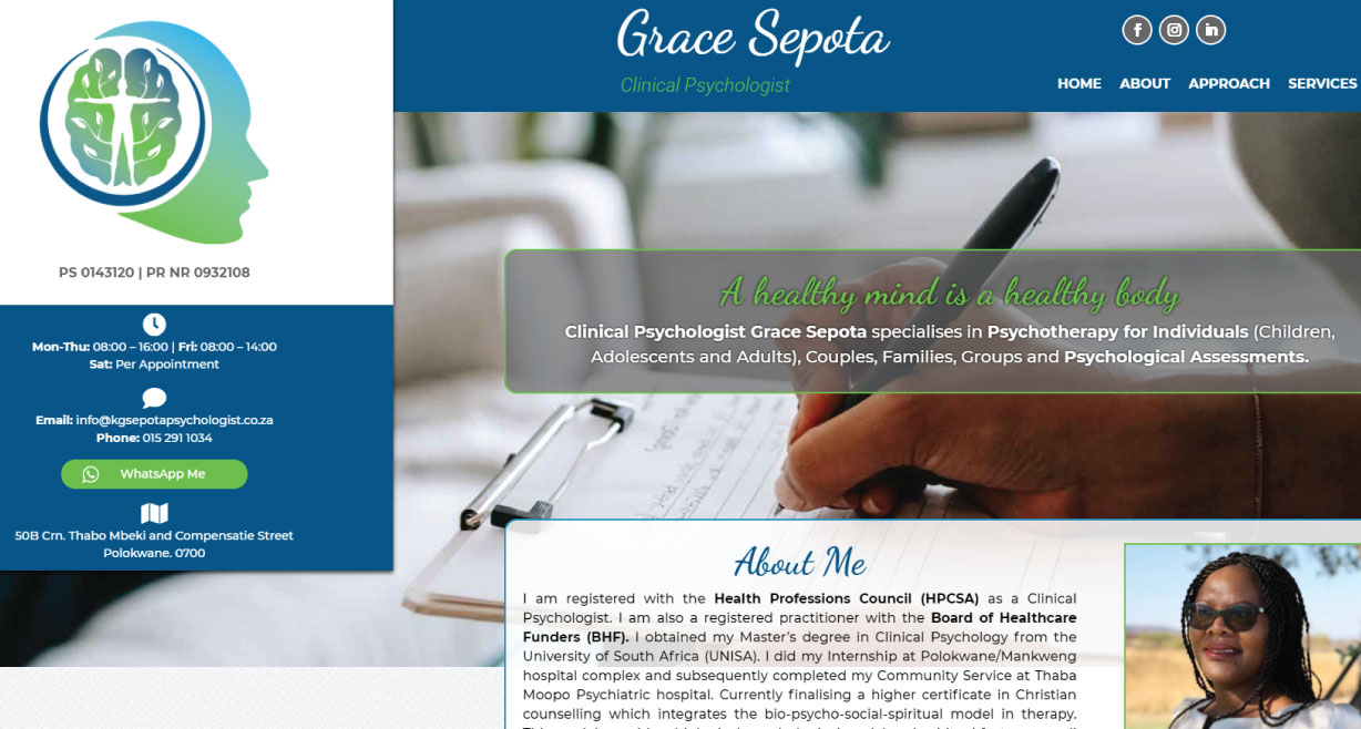 Grace Sepota Clinical Psychologist